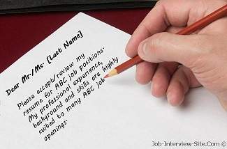Parts Of A Resume Cover Letter