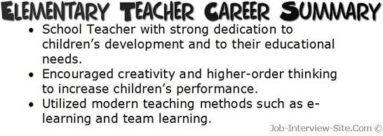 Resume Career Summary Example Resume Career Summary Example