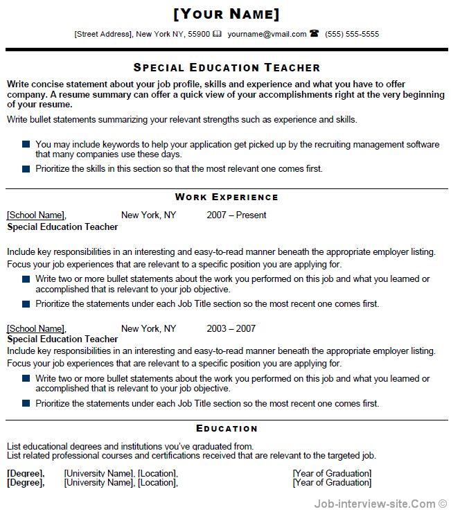 Education resume objective