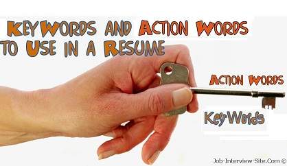 Using Action Verbs & Keywords