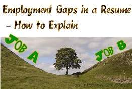 Job gaps in resume writing