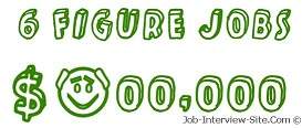 Six figures income resume job sites