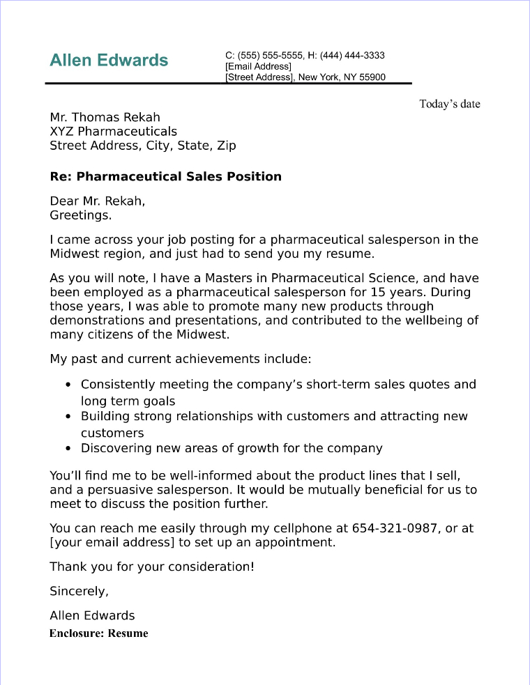 Sales Resume Cover Letter Samples from www.job-interview-site.com