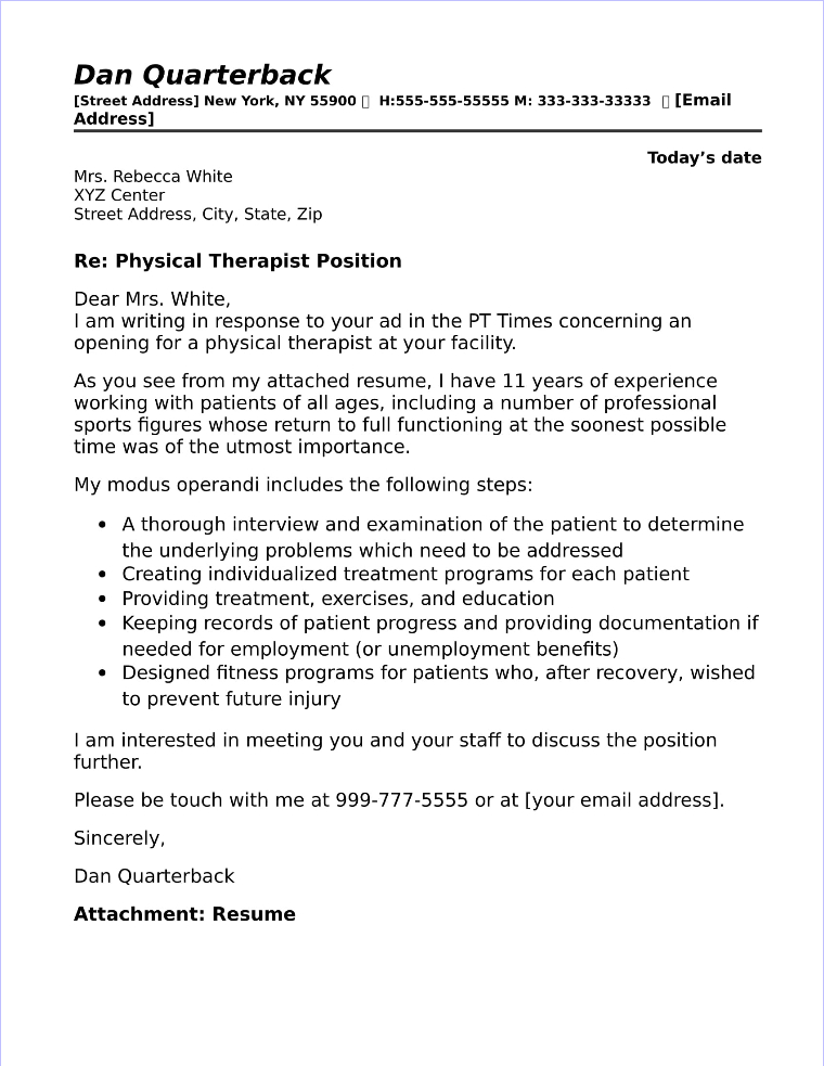 Physical Therapist Cover Letter from www.job-interview-site.com