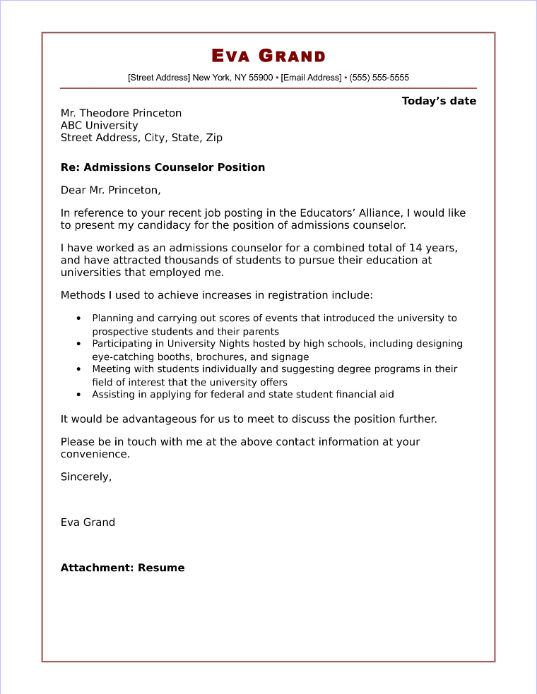 university of sheffield cover letter