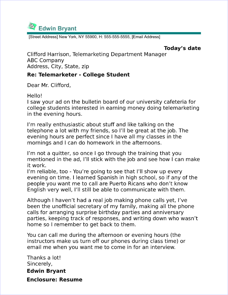 Cover Letter For College Students from www.job-interview-site.com
