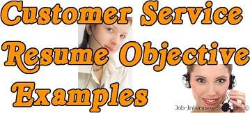 professional customer service resume objective