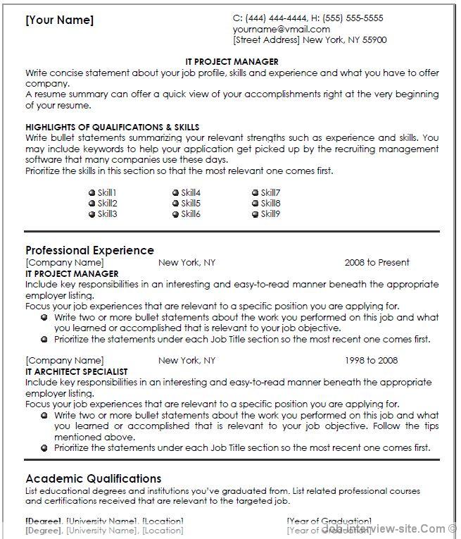 Free 40 Top Professional Resume Templates