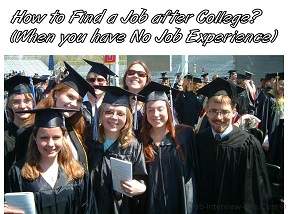Problem getting a job after college