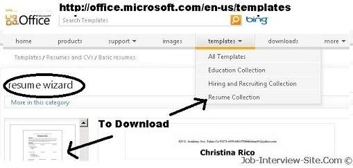 Resume Templates For Microsoft Word Creating A Resume On