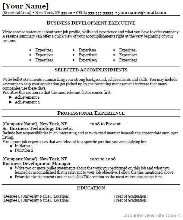 Business Development Resume-thumb