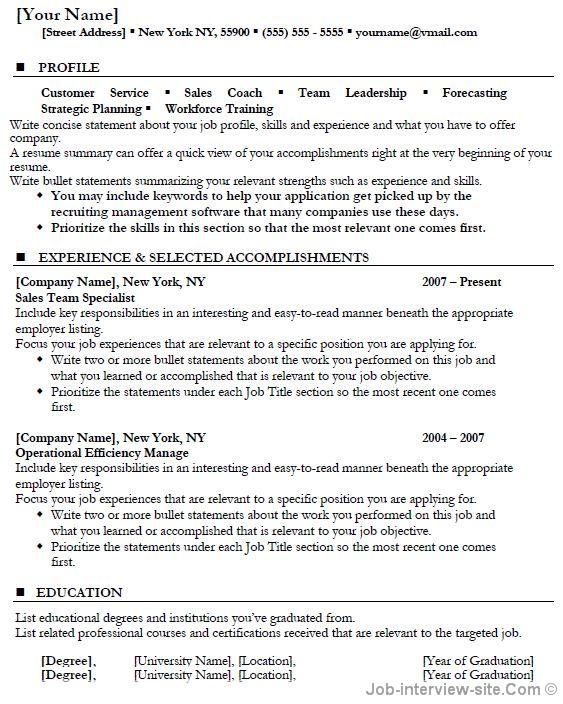 Customer Service Template for Resume-thumb