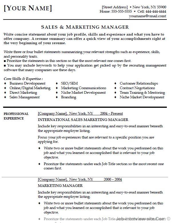 Marketing Manager Resume-thumb